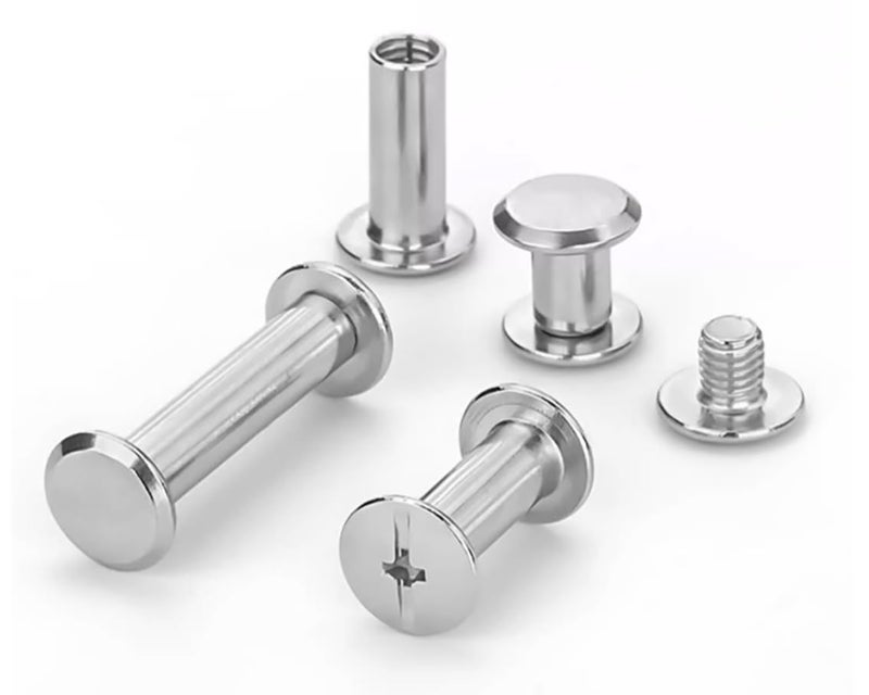 ANRUIDE Chicago Screws M5 304 Stainless Steel Screw Post Binding Leather Screw for DIY Leather Bookbinding Bag Decoration(59) - Image 2